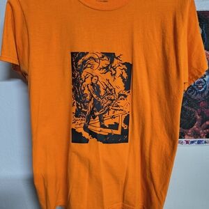 Fruit of the Loom Orange Graphic Tee